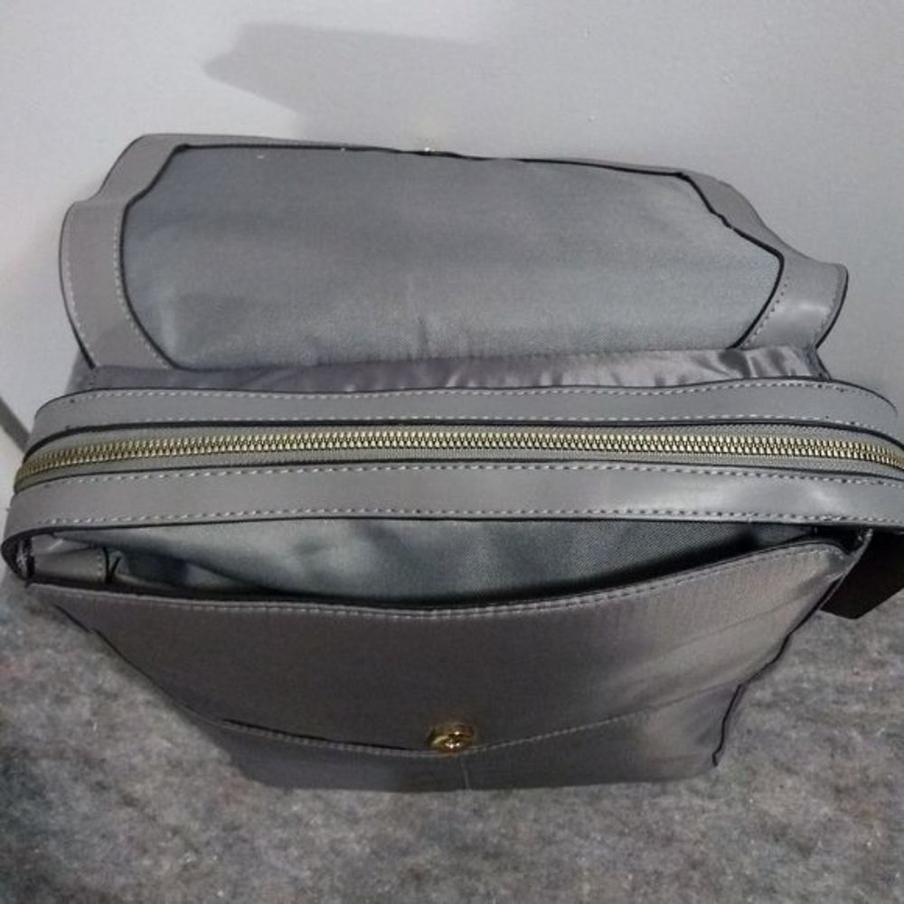 A New Day Men Backpack  Nylon Gray Backpack - Picture 2 of 8